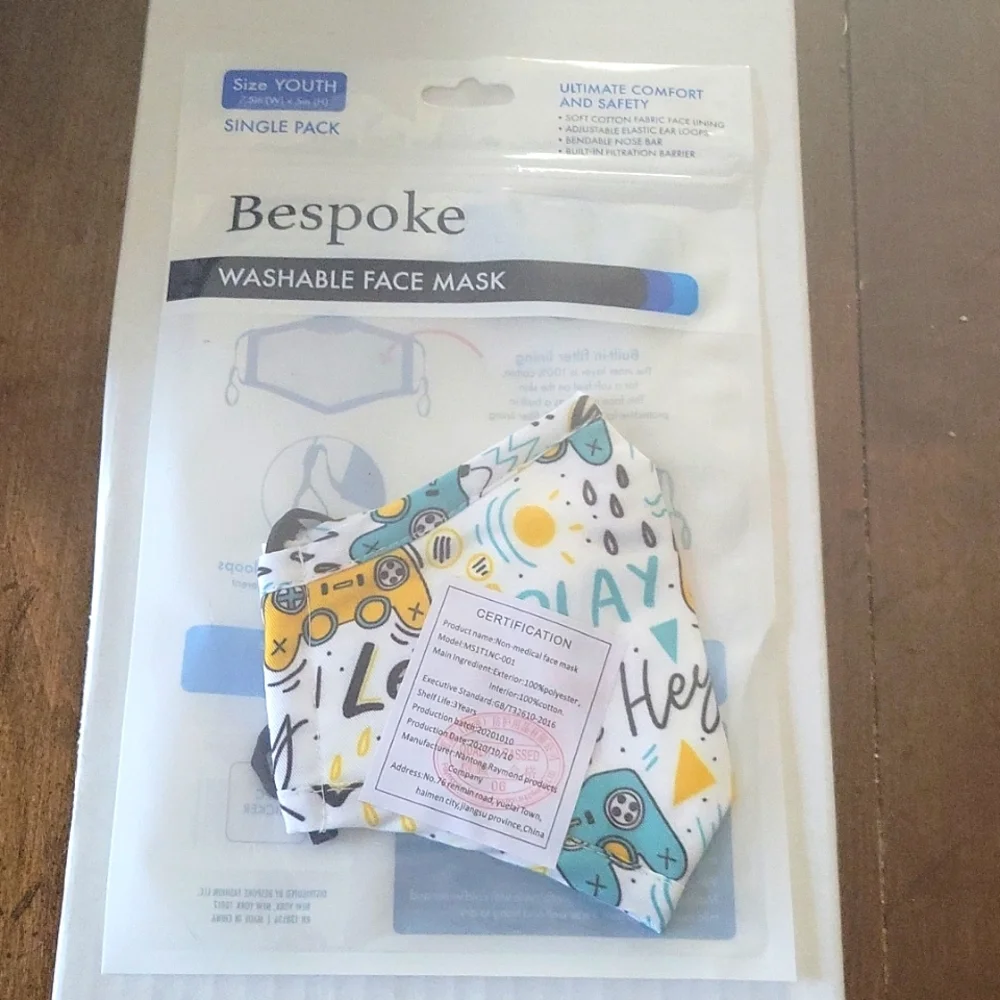 🆕️ Bespoke Washable face mask 